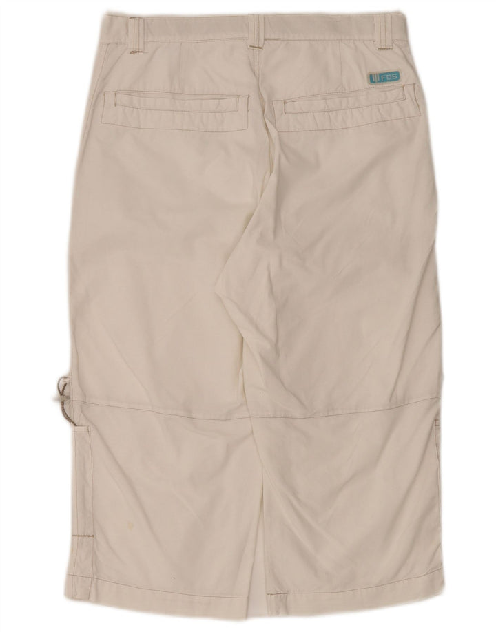 Fordocks Dame Cargo Bermuda Shorts IT 44 Medium W30 Off White Bomuld