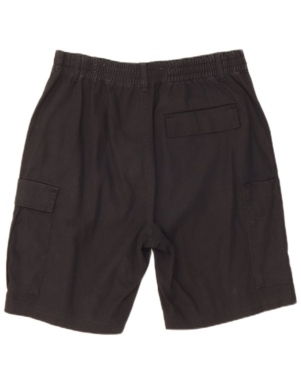 Zara Herre Cargo Shorts EU 42 Large W32 Sort Bomuld