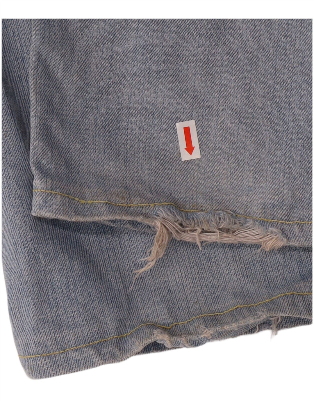 LEVI'S Herre 501 Straight Jeans W36 L31 Blå Bomuld
