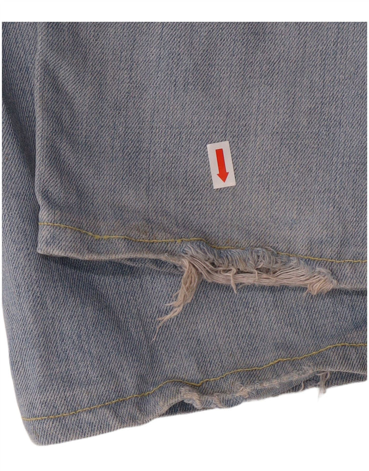 LEVI'S Herre 501 Straight Jeans W36 L31 Blå Bomuld