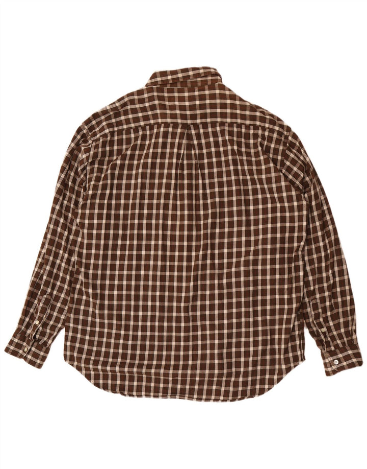 Fila Herre Flanelskjorte XL brun ternet bomuld
