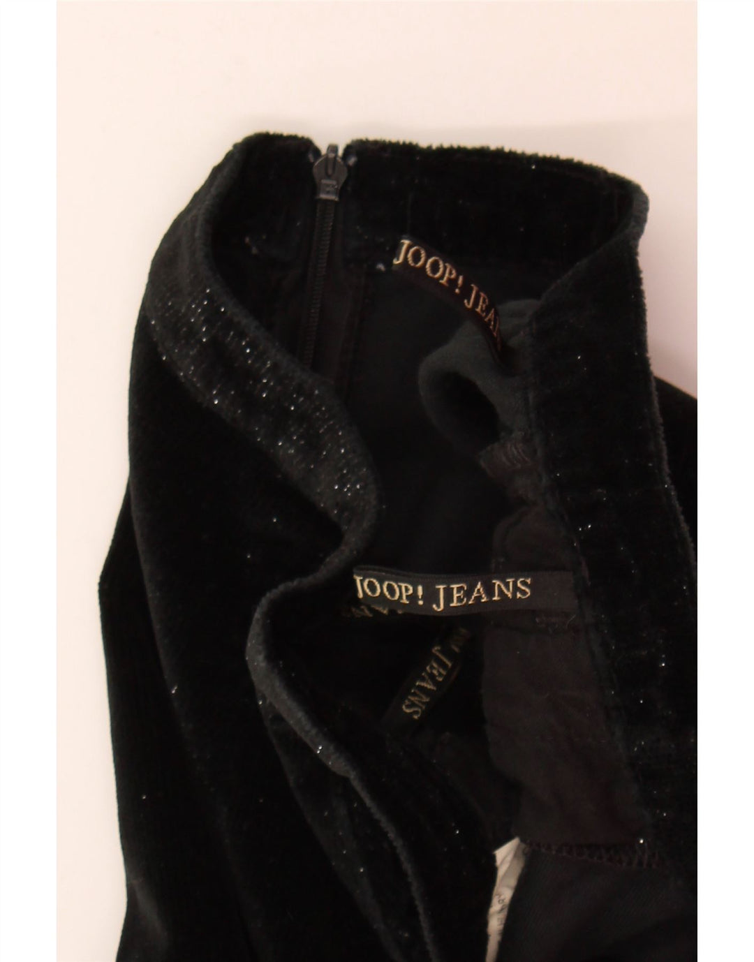 JOOP Womens Velvet Straight Skirt Medium W28  Black Cotton Vintage Joop and Second-Hand Joop from Messina Hembry 