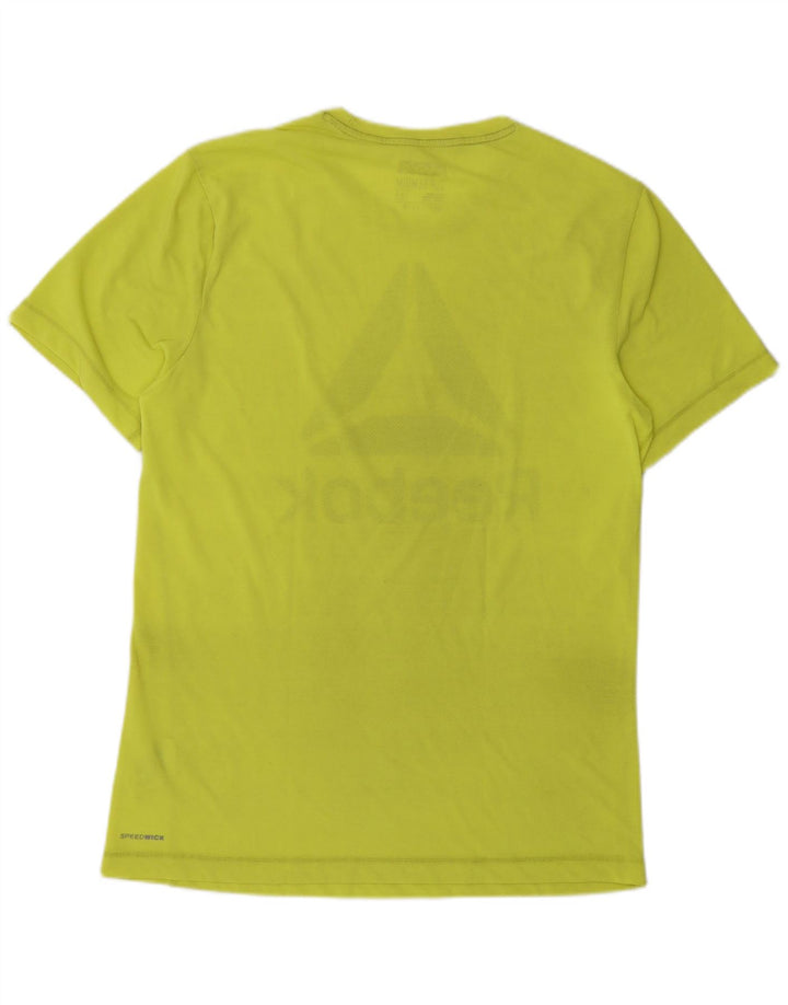 Reebok Herre grafisk T-shirt top mellemgrøn polyester
