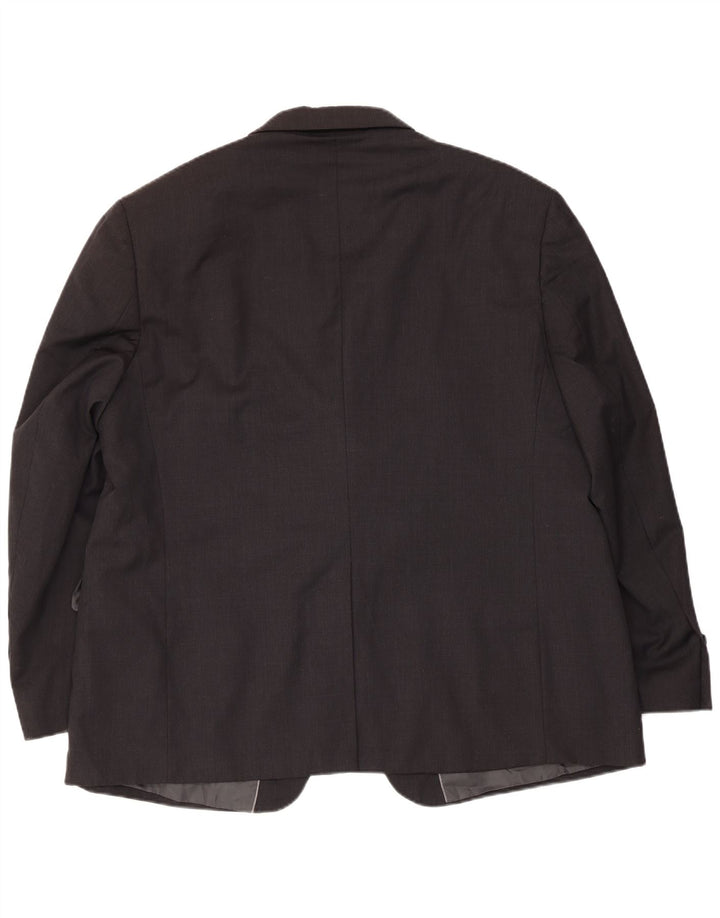 Marks & Spencer Herre Short 3 Button Blazer Jacket UK 48 2XL Grå Uld
