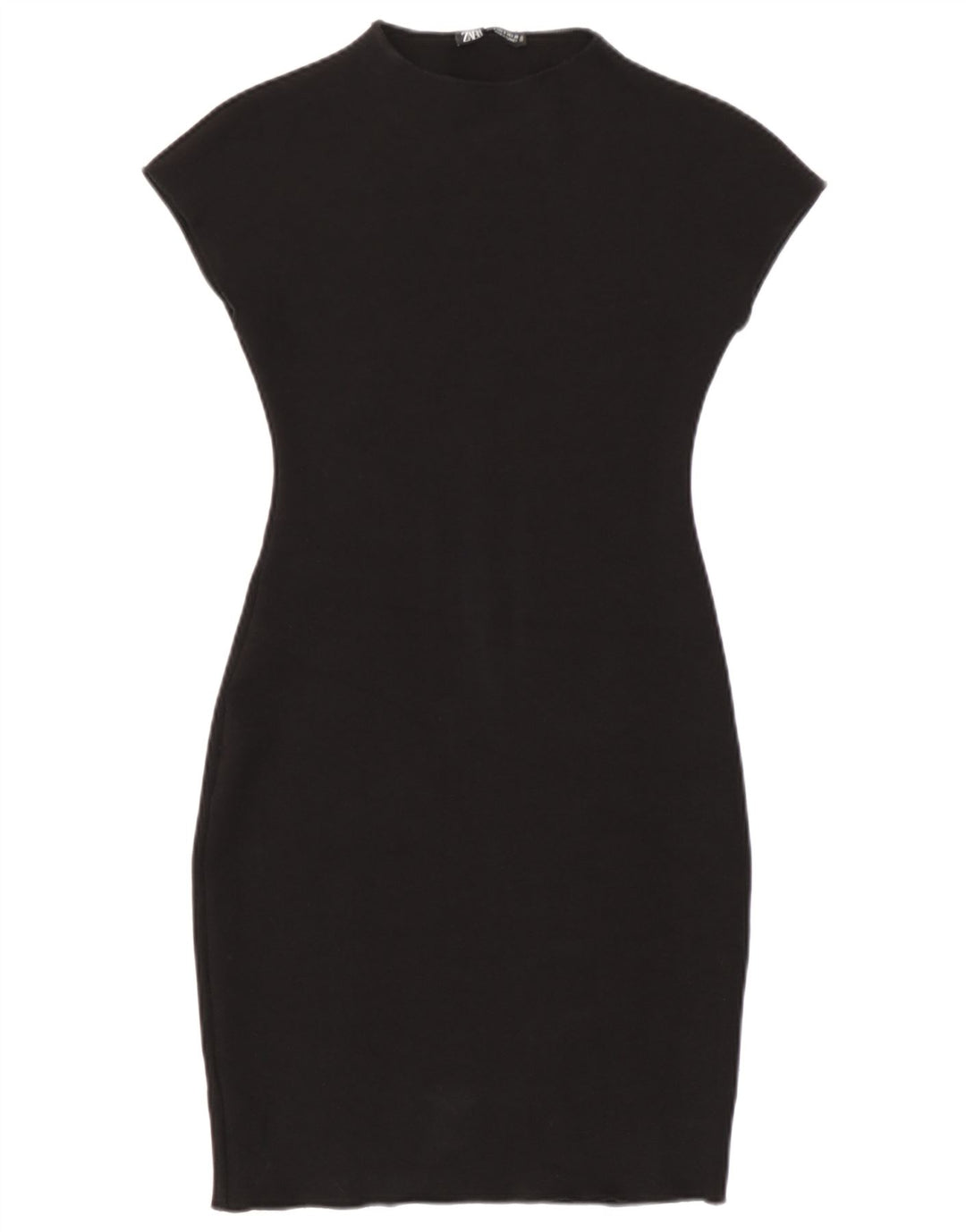 Zara Womens Bodycon Dress UK 8 Small Black