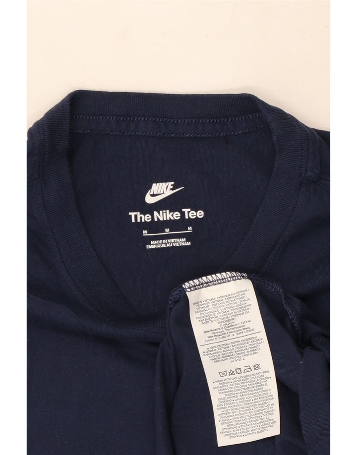 Nike T-shirt til mænd, medium marineblå bomuld