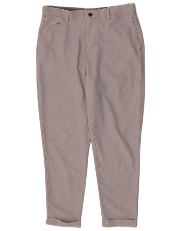 Zara Herre Tapered Regular Chino Bukser EU 40 Medium W31 L25 Grå