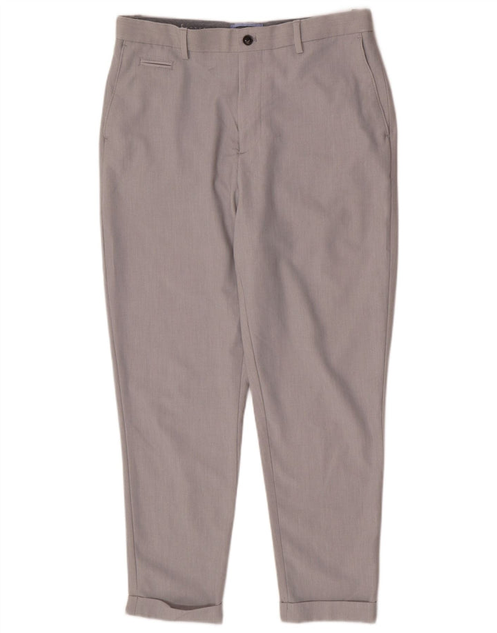 Zara Herre Tapered Regular Chino Bukser EU 40 Medium W31 L25 Grå