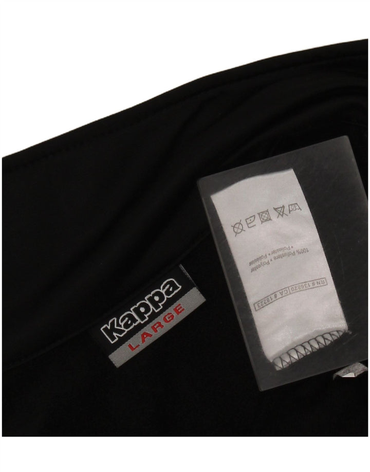 Kappa Herre grafisk træningsdragt Topjakke Stor sort polyester