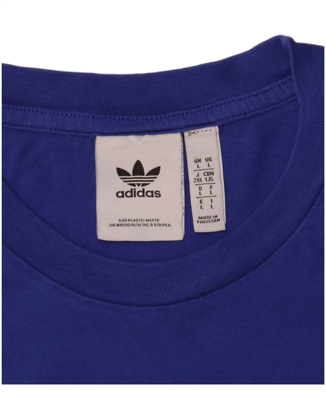 ADIDAS Mens T-Shirt Top Large Blue