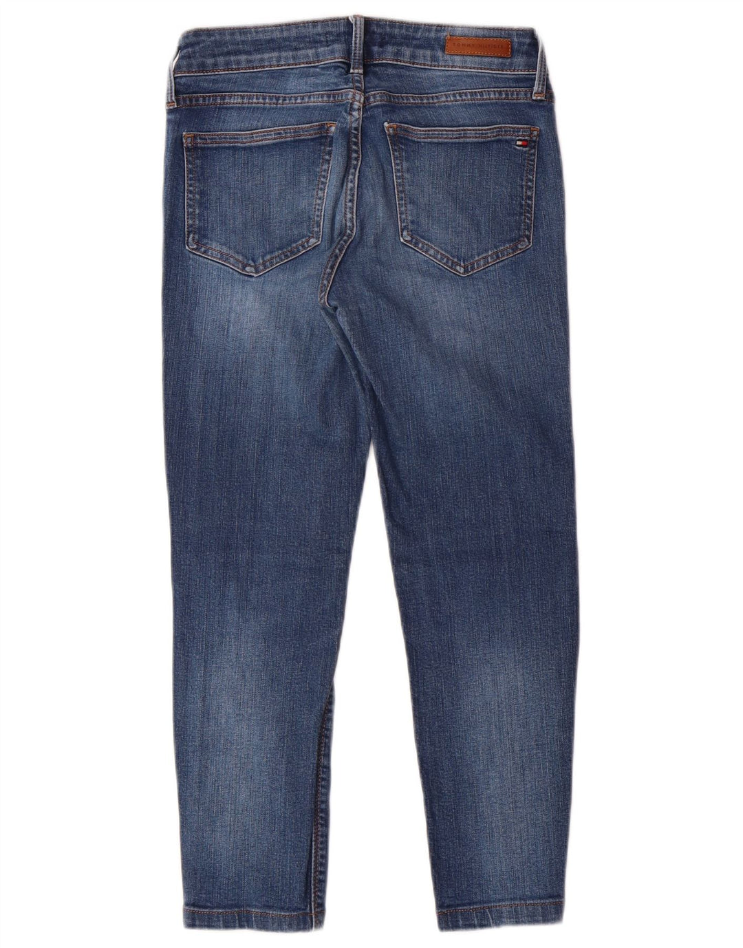 TOMMY HILFIGER Piger Skinny Jeans 7-8 år W24 L23 Blå Bomuld