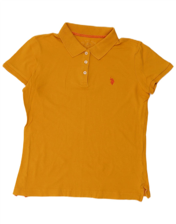 U.S. POLO ASSN. Dame polo shirt UK 14 Medium Yellow