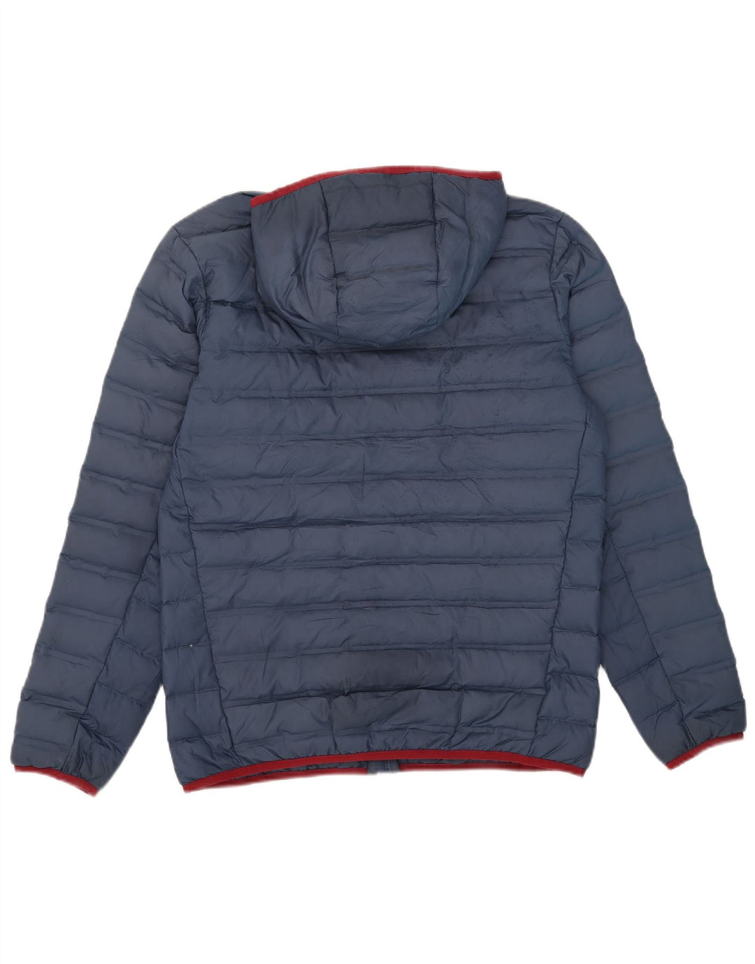 Columbia Herre hættepolstret jakke UK 38 Medium Navy Blue Polyester