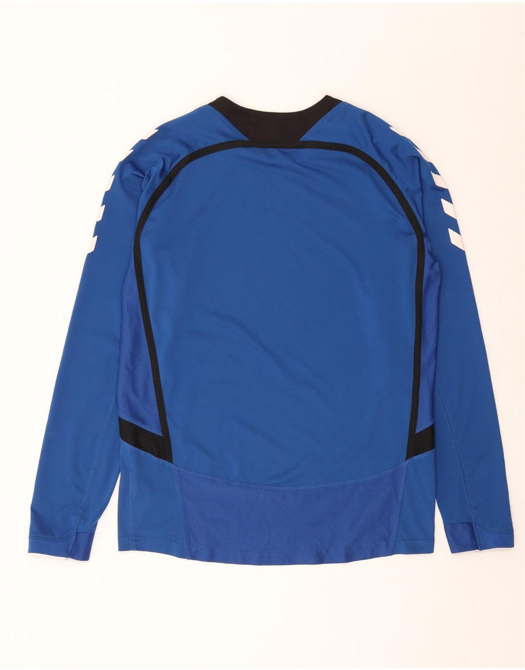 Hummel Herre Grafisk Top Langærmet Medium Blue Polyester Sports