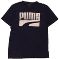 Puma Herre Grafisk T-Shirt Top Stor Marineblå