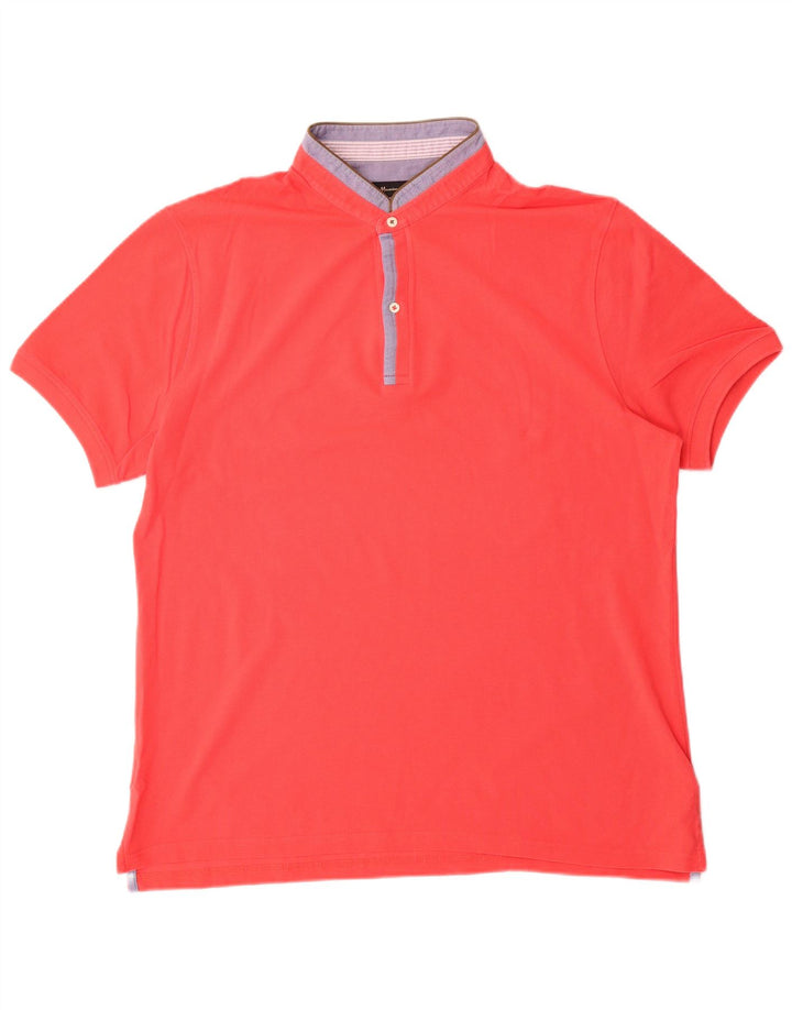 MASSIMO DUTTI Mens Polo Shirt Large Red