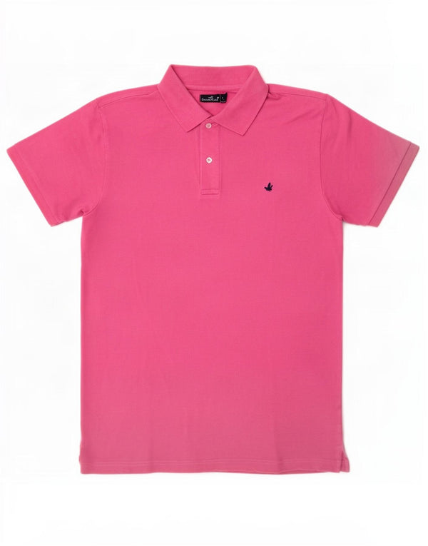 Brooksfield herre poloshirt Medium Pink Bomuld
