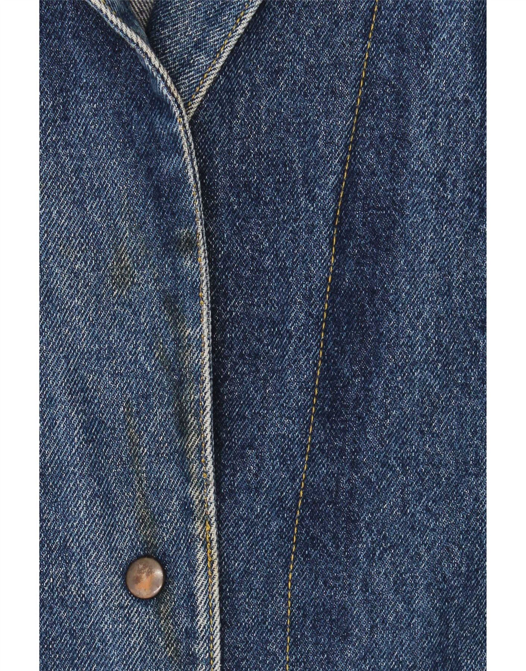 Vintage Dame Oversized 2 Button Denim Blazer Jacket UK 18 XL Blå