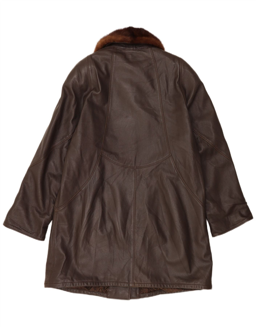 Vintage overfrakke til kvinder UK 18 XL Brun
