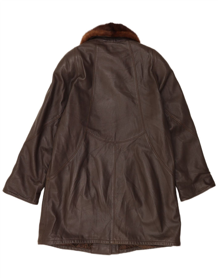 Vintage overfrakke til kvinder UK 18 XL Brun