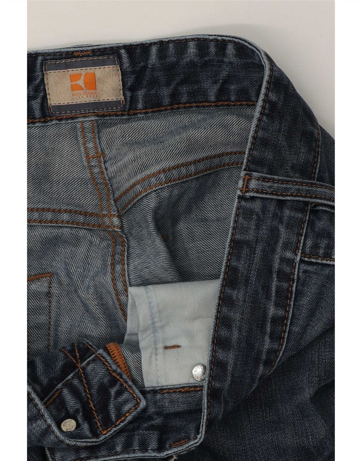 Hugo Boss Straight Jeans til mænd W32 L30 Blå