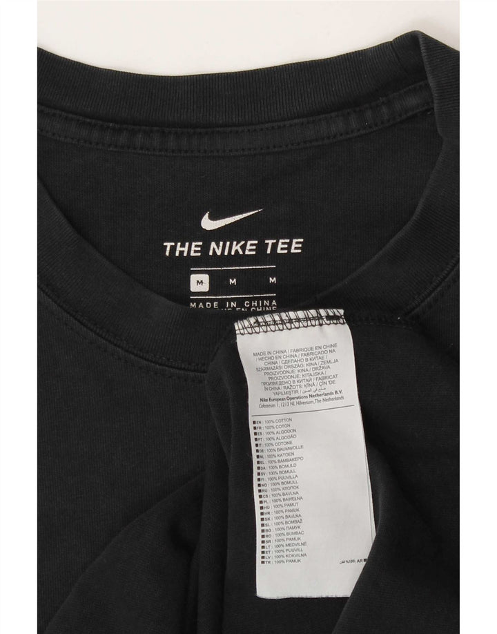 Nike Herre grafisk T-shirt Top Medium Sort Bomuld