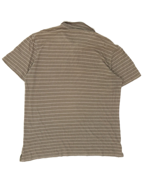 Carrera Herre Regular Fit Polo Shirt XL Khaki Stribet Bomuld