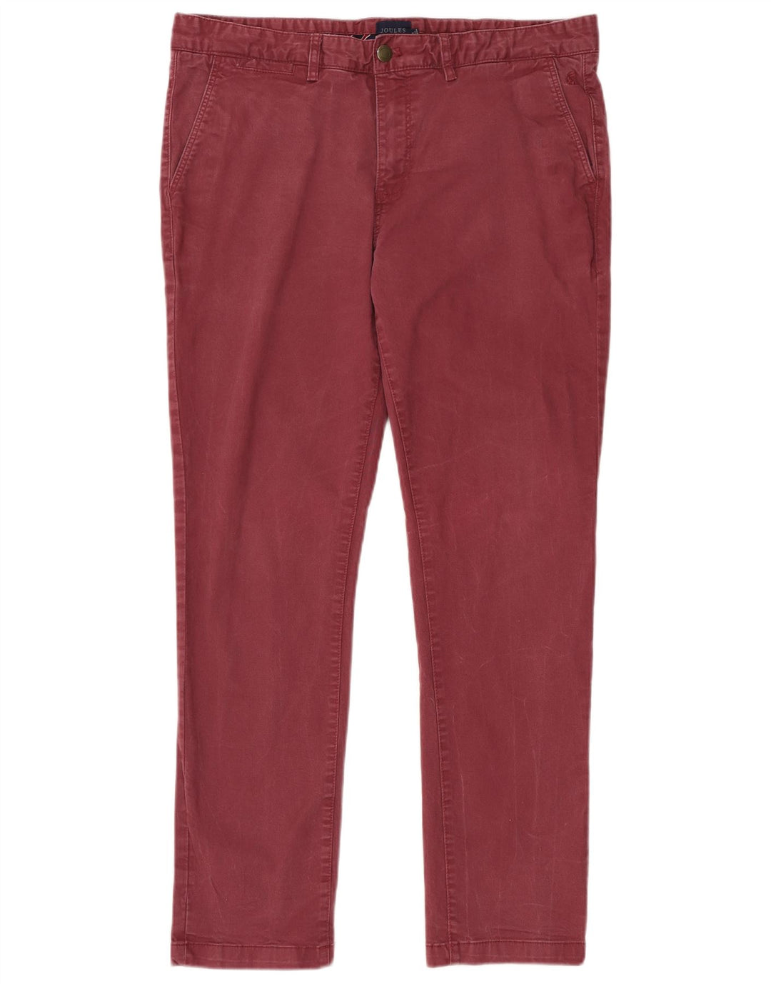 JOULES Herre Slim Chino Bukser W36 L32 Bourgogne bomuld