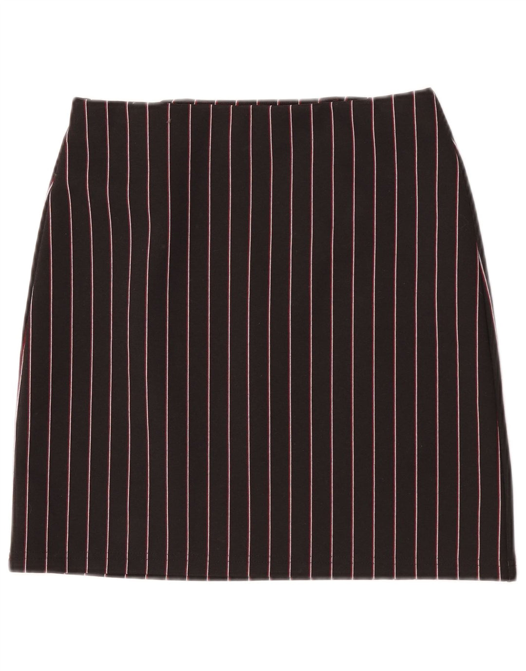 Marks & Spencer Mininederdel til kvinder UK 8 Small W26 sortstribet polyester