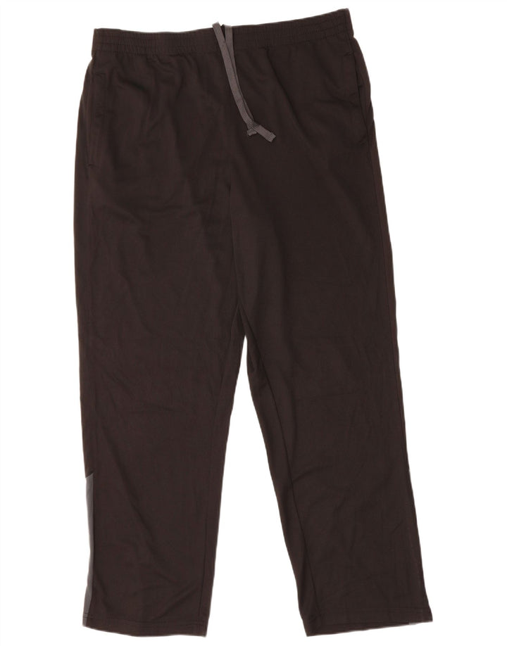 STARTER Mens Tracksuit Trousers Large  Black Colourblock Polyester