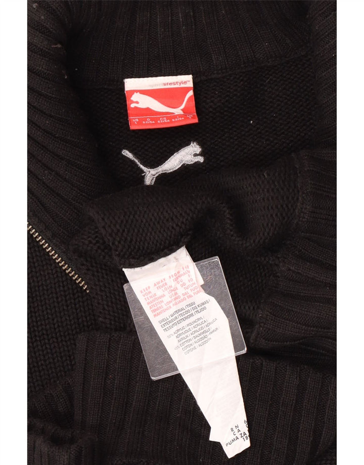 Puma Herre Cardigan Sweater Stor Sort Akryl