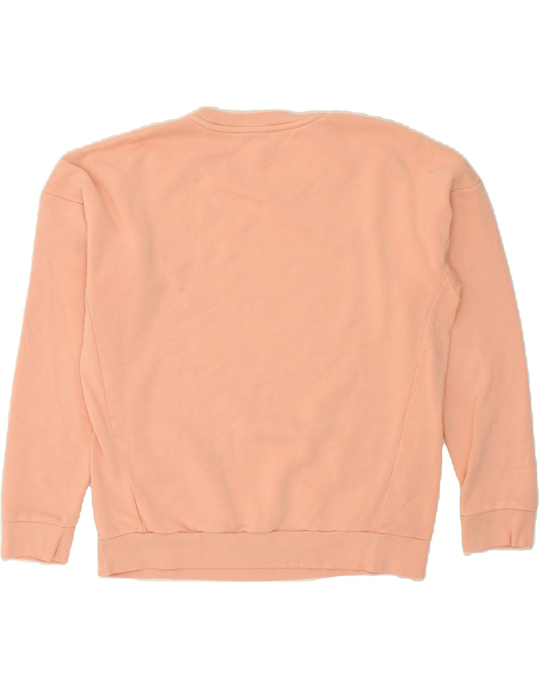 ADIDAS Womens Graphic Sweatshirt Jumper UK 14 Medium Pink Cotton Vintage Adidas and Second-Hand Adidas from Messina Hembry 