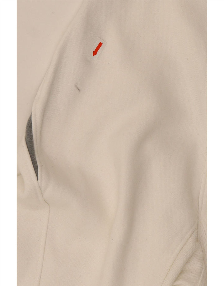 REEBOK Mens Graphic Sweatshirt Jumper Medium White Colourblock Cotton Vintage Reebok and Second-Hand Reebok from Messina Hembry 