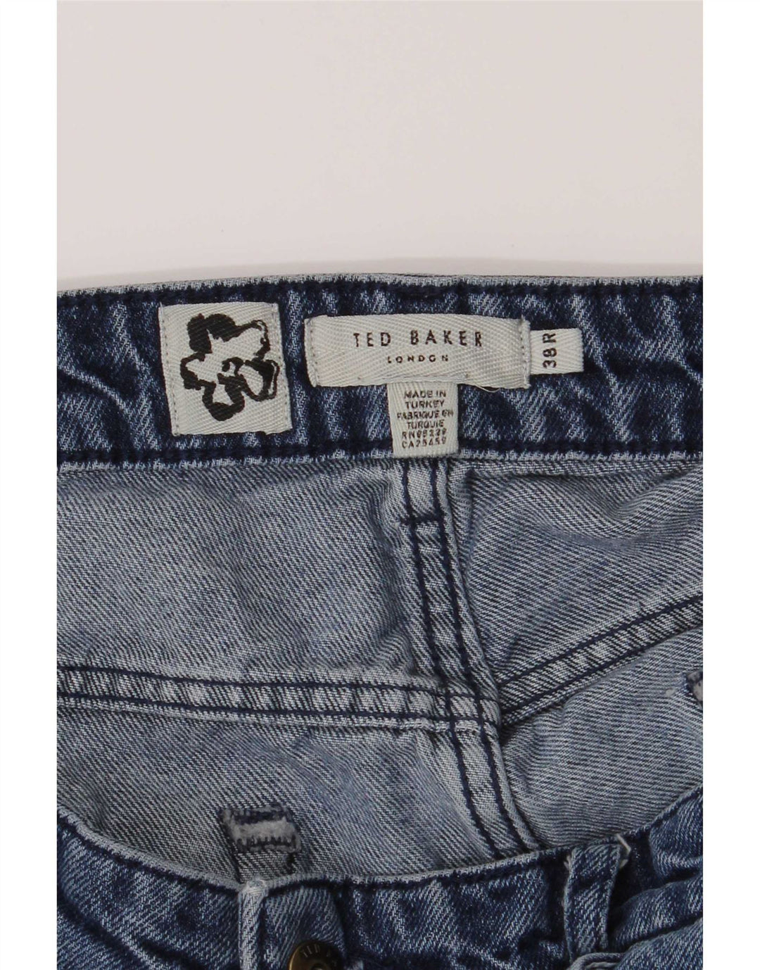 Ted Baker Straight Jeans til mænd W38 L29 Blå