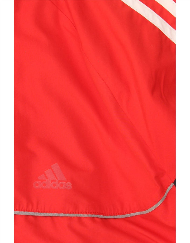 ADIDAS Regnjakke til mænd UK 46/48 XL Rød Colourblock Polyester