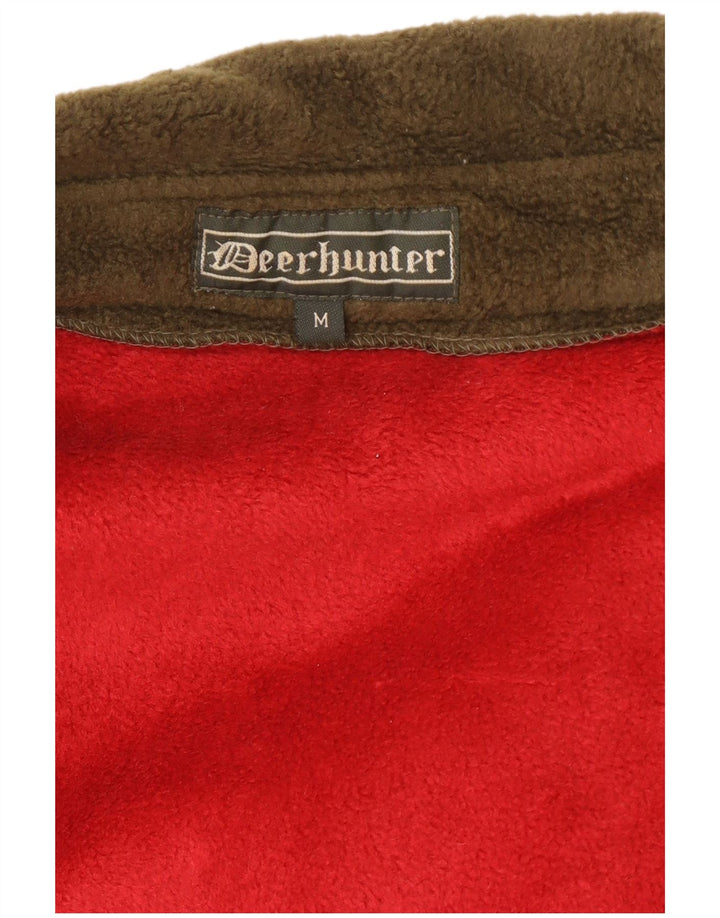 Deerhunter Herre Loose Fit Fleecejakke UK 38 Medium Khaki Colourblock