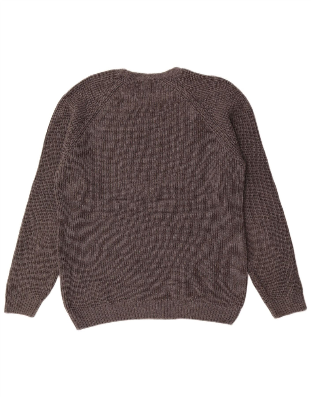 Zara Herre sweater med rund hals, mellemgrå bomuld