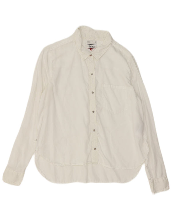 Tommy Hilfiger Dameskjorte UK 14 Medium White Lyocell