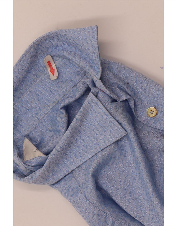 Paul Smith Herre abstrakt mønster skjorte størrelse 16 Large Blue
