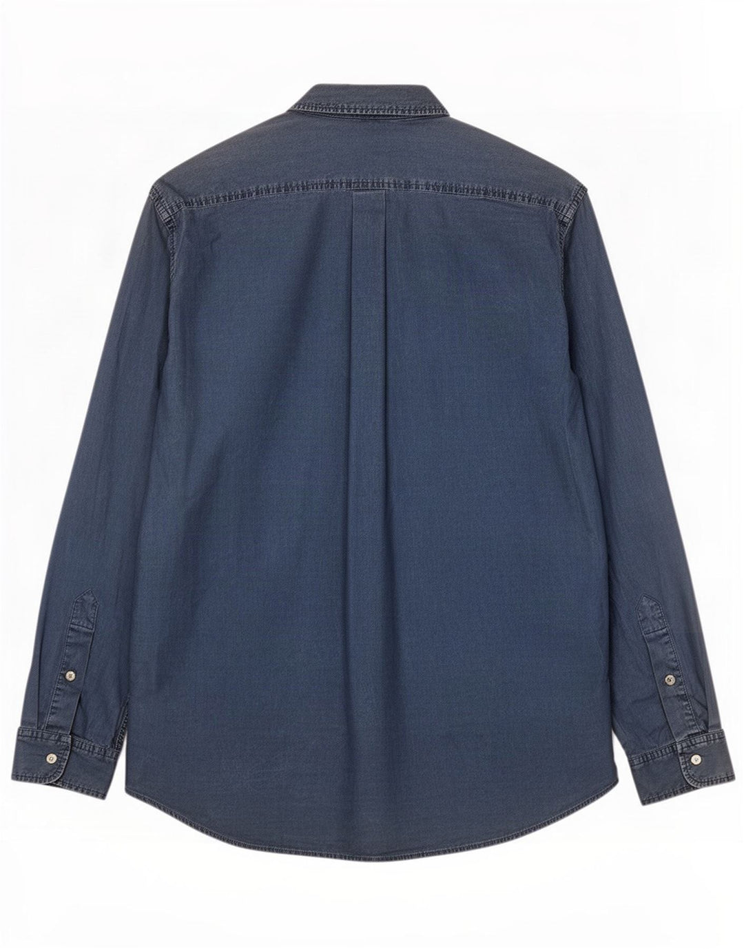 Murphy & Nye Herre Marine Heritage Shirt Stor marineblå bomuld