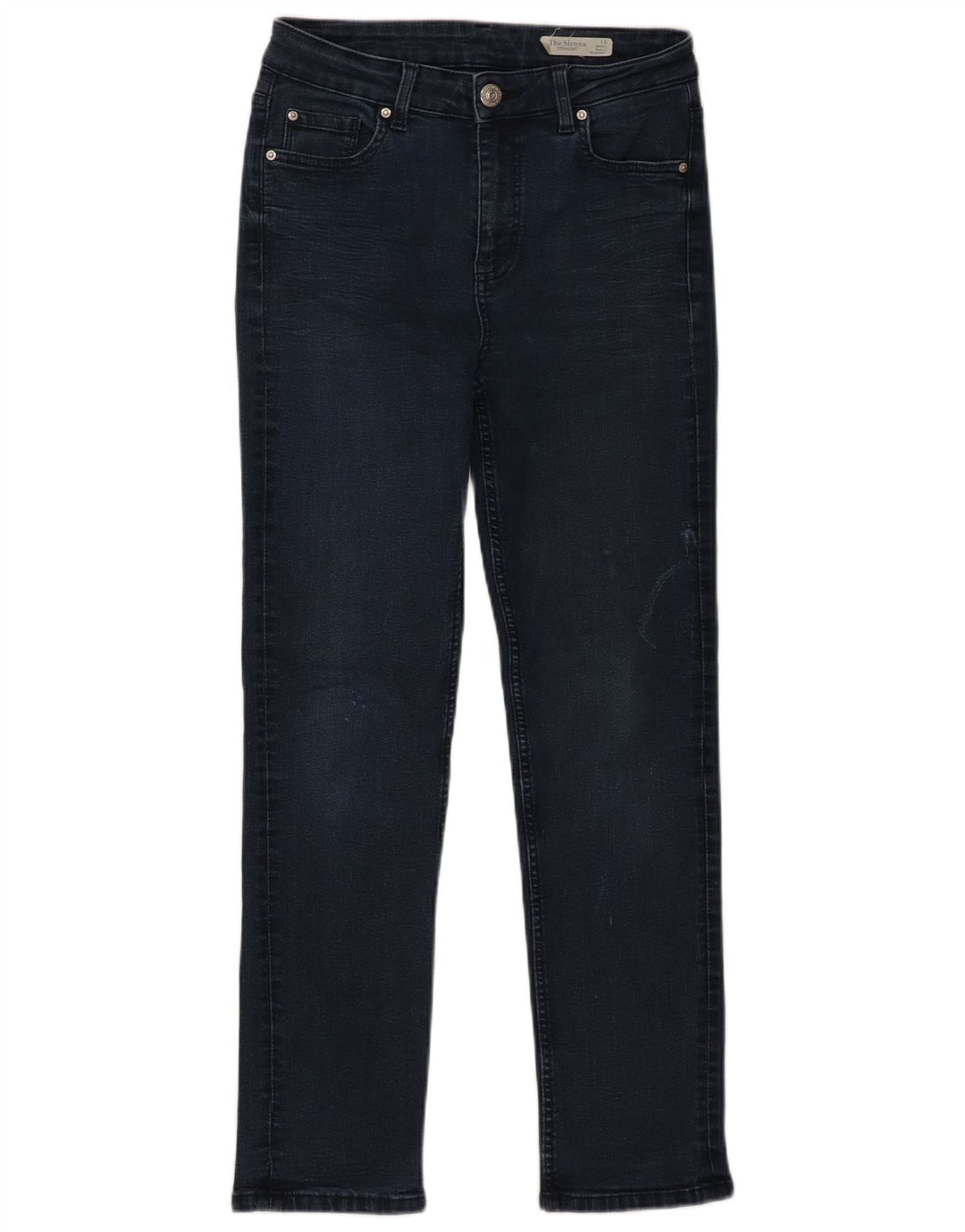 Marks & Spencer Lige jeans til kvinder UK 10 Small W30 L27 Navy Blue