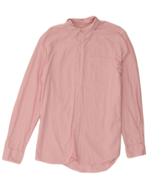 Jack Wills Mens Shirt Medium Pink Pinstripe Cotton
