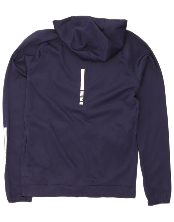 Puma Hættetrøje med lynlås til mænd Medium Navy Blue Sports