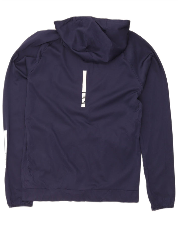 Puma Hættetrøje med lynlås til mænd Medium Navy Blue Sports