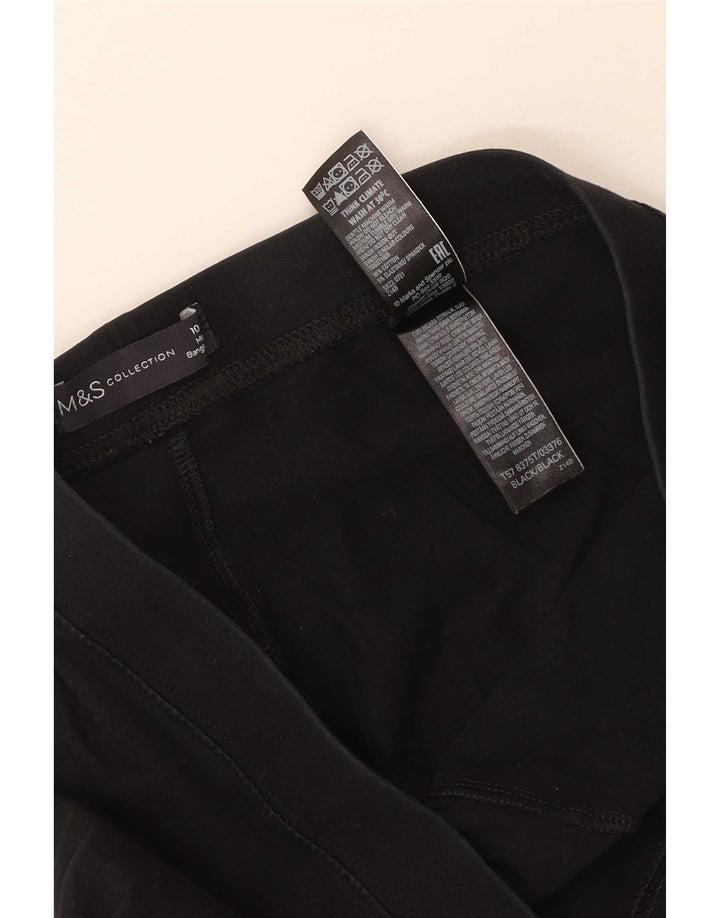 Marks & Spencer Womens Leggings UK 10 Small Black Bomuld