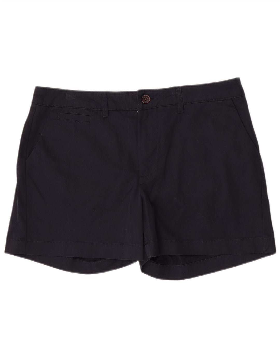 Fat Face Dame Chino Shorts UK 12 Medium W34 Navy Blue Bomuld