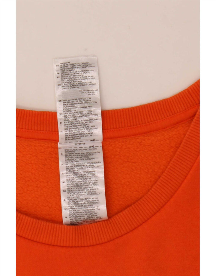 Adidas grafisk sweatshirt til mænd 2XL orange bomuld