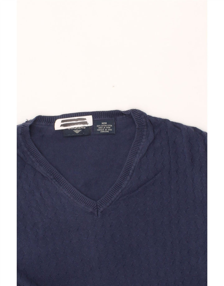 DOCKERS Mens Vest Tank Top Medium Navy Blue Chevron Cotton Vintage Dockers and Second-Hand Dockers from Messina Hembry 