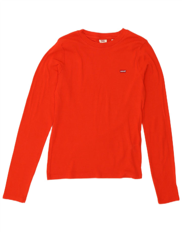 Levi's Dame Top Langærmet UK 12 Medium Rød