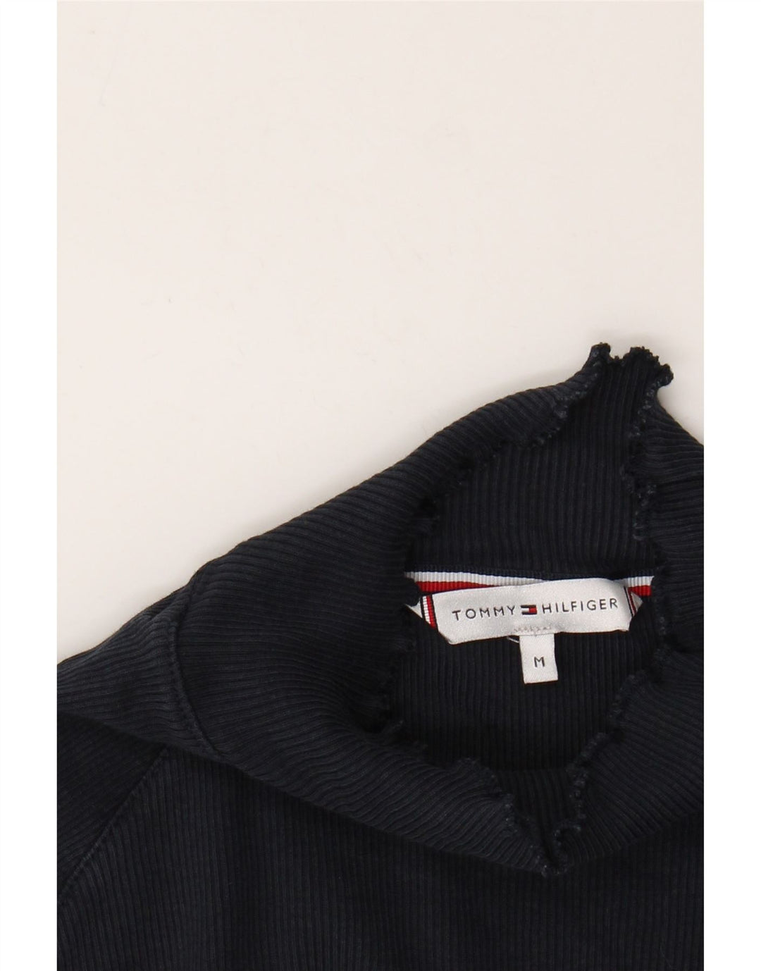 TOMMY HILFIGER Dame Top Langærmet UK 12 Medium Navy Blue